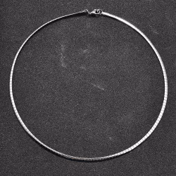 REA: Rostfritt stål halskedja flat kedja, 1 st