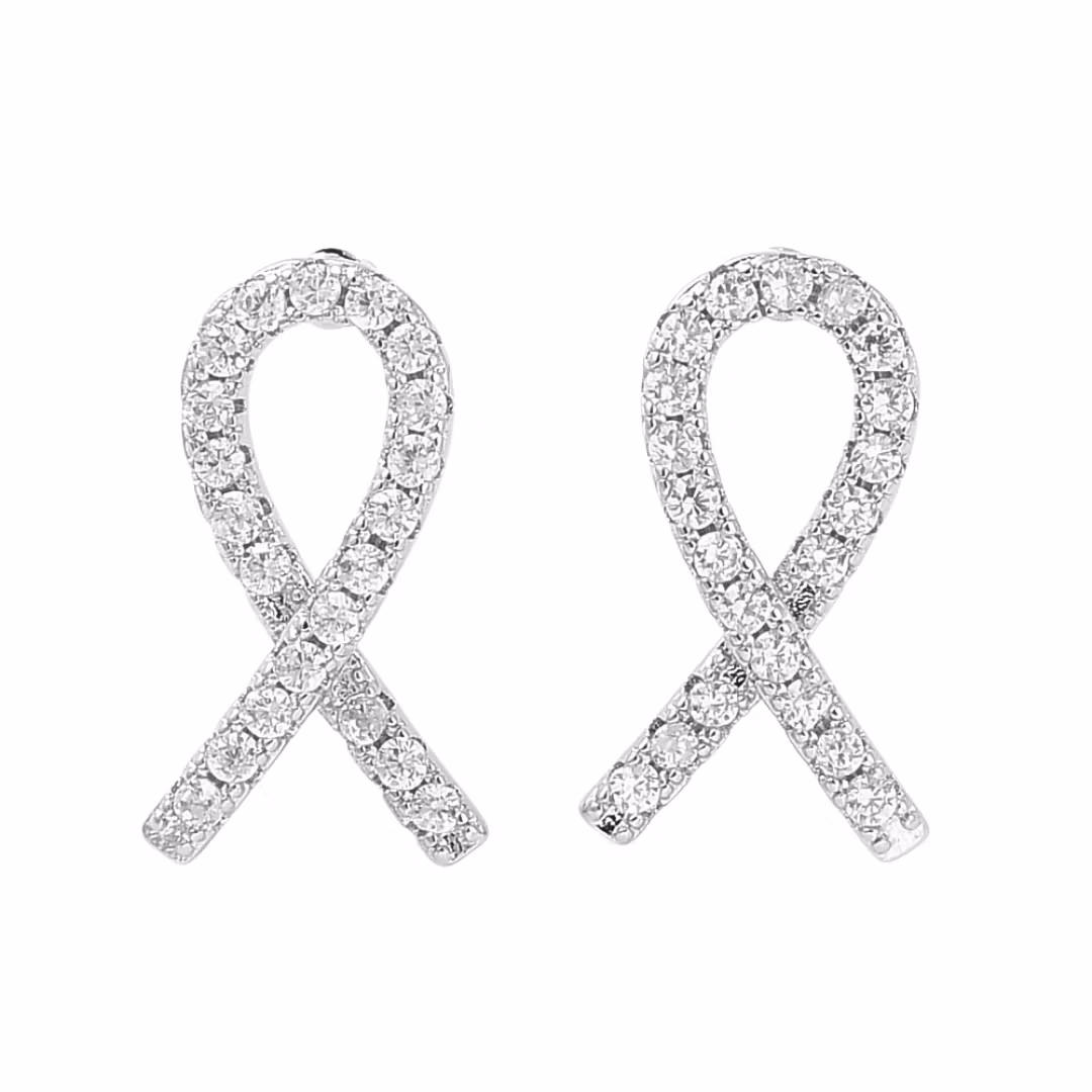 REA: Örhängen rosa bandet platinum, 1 par