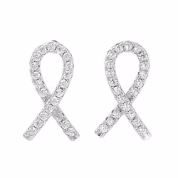 REA: Örhängen rosa bandet platinum, 1 par