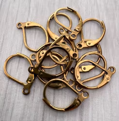 REA: Mörkt guldfärgat rostfritt stål brisyrer, 100 st