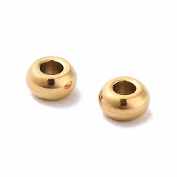 Guldfärgat rostfritt stål 304 rondeller 3 mm med PVD plätering, ca 50 st