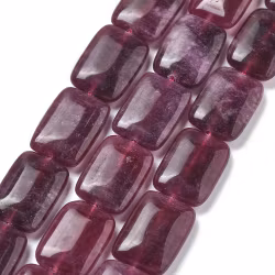 Jade flat rektangel bumling lila, 1 st