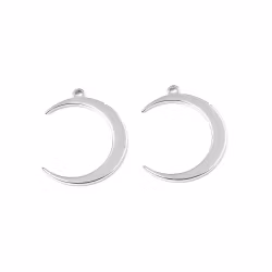 Rostfritt stål hänge månskära, 1 st