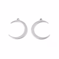 Rostfritt stål hänge månskära, 1 st