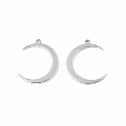 Rostfritt stål hänge månskära, 1 st