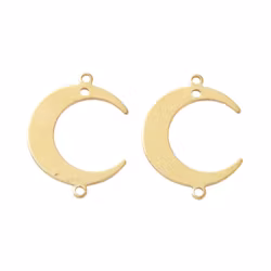 Guldfärgad connector måne, 1 st