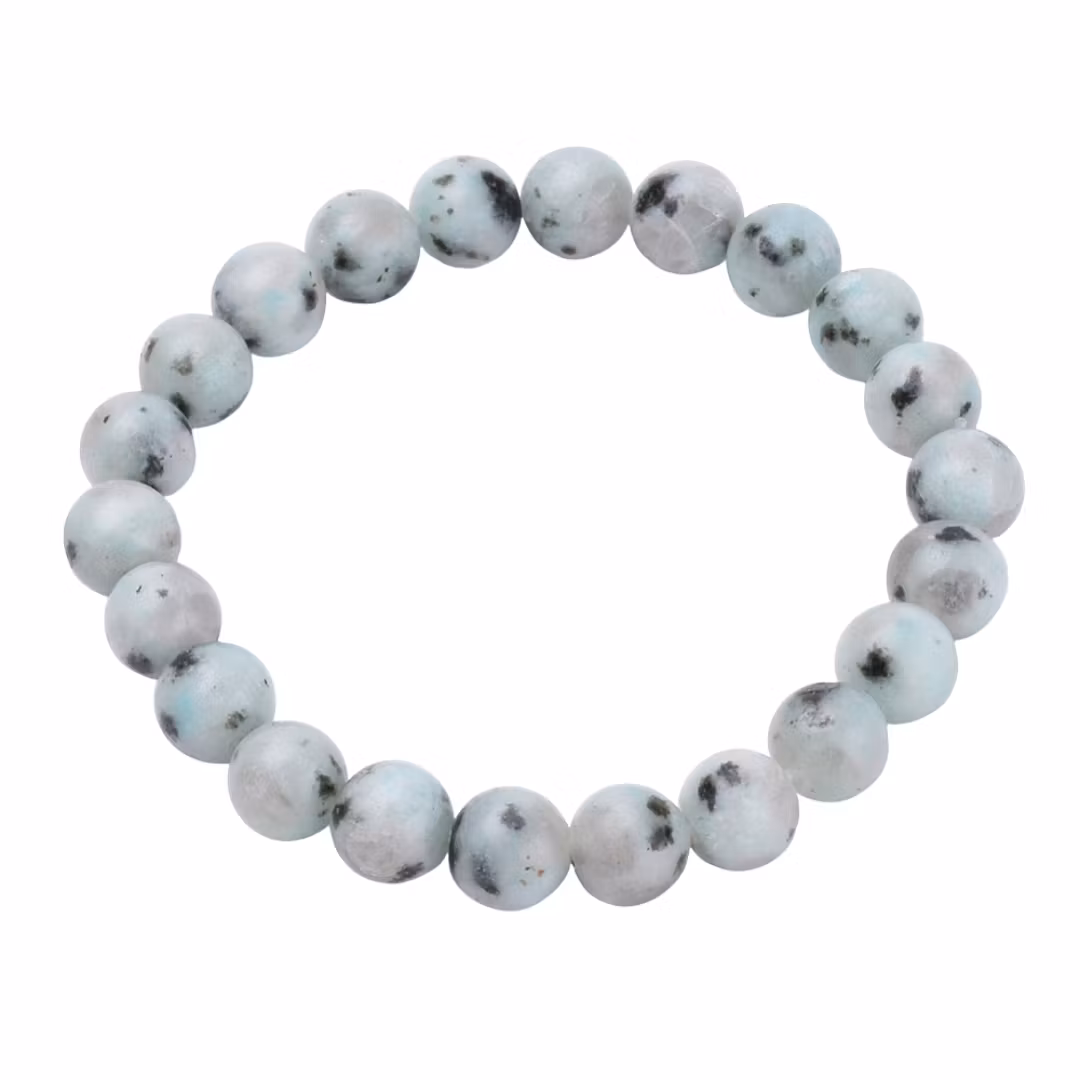 Armband Kiwi/Sesam jaspis 8 mm