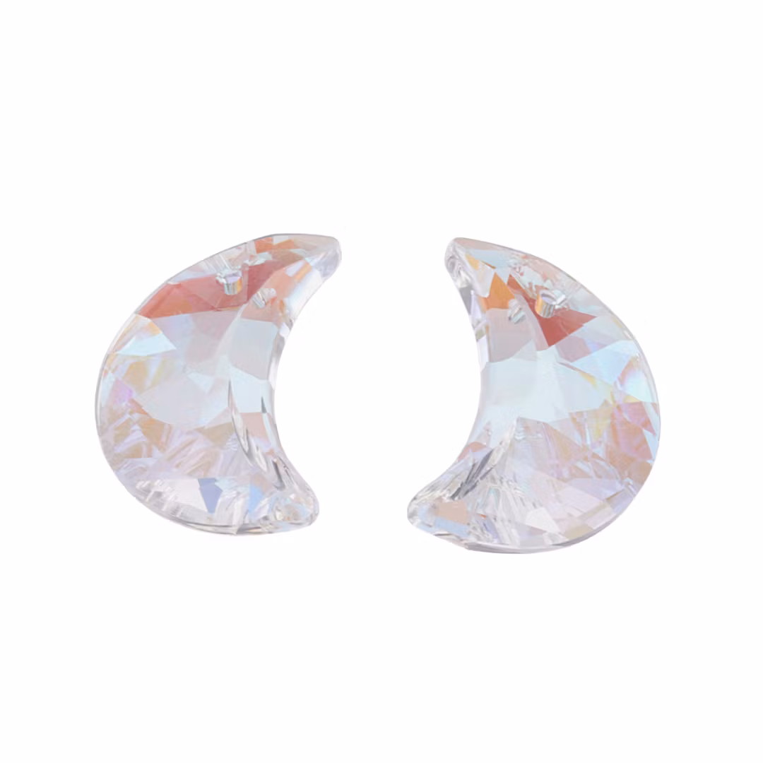 Facetterat glashänge måne, 1 st