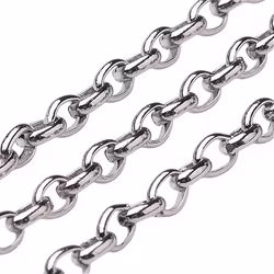 REA: Rostfritt stål kedja 4x3 mm, 1 m