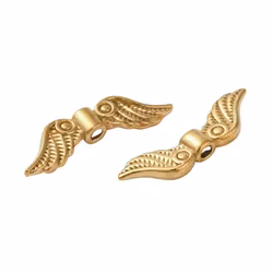 Guldfärgat rostfritt stål änglavingar, 1 st