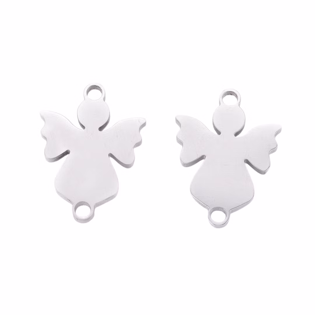 Rostfritt stål connector ängel, 1 st