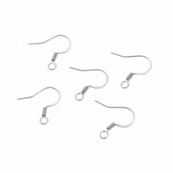 Kirurgiskt stål öronkrokar, 10 st