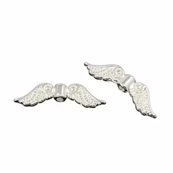 Silverfärgade änglavingar, ca 100 st