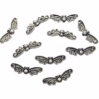 REA: Antikfärgade änglavingar sirliga, 10 st