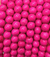 REA: Howlite mörkrosa 8 mm, 1 sträng