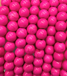 REA: Howlite mörkrosa 8 mm, 1 sträng