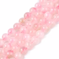 REA: Jade 6 mm rosamelerade i två toner, 1 sträng