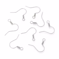 Kirurgiskt stål öronkrokar, ca 100 st