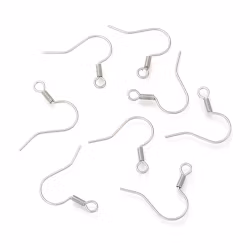 Kirurgiskt stål öronkrokar, 10 st