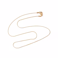 REA: Guldfärgat rostfritt stål halskedja serpentine 45 cm, 1 st