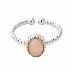 Antique colored sunstone ring