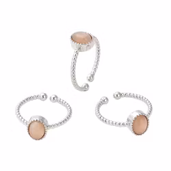 Antique colored sunstone ring