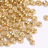 Seed beads 2-2.3 mm guld, ca 20 g