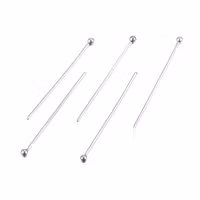 Kirurgiskt stål hattpinnar med kula 2.8 cm, ca 100 st