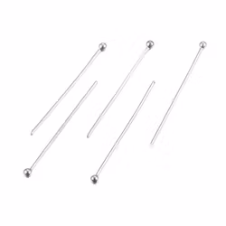 Kirurgiskt stål hattpinnar med kula 2.8 cm, ca 100 st