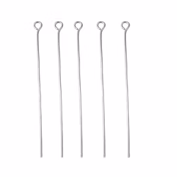 Rostfritt stål öglepinnar 3 cm, ca 100 st