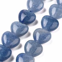 Blå aventurin hjärta 11 mm, 1 st