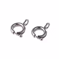 Kirurgiskt stål lås springring, 10 st