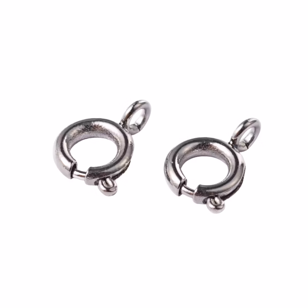 Kirurgiskt stål lås springring, ca 50 st