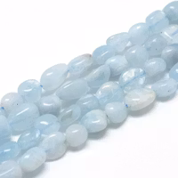 Akvamarin nuggets, 1 sträng