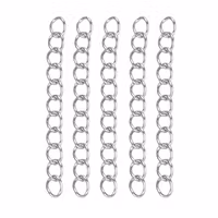 Rostfritt stål förlängsningkedja, ca 100 st