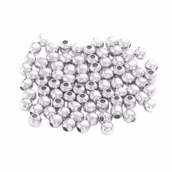 Kirurgiskt stål pärlor 3 mm, ca 200 st