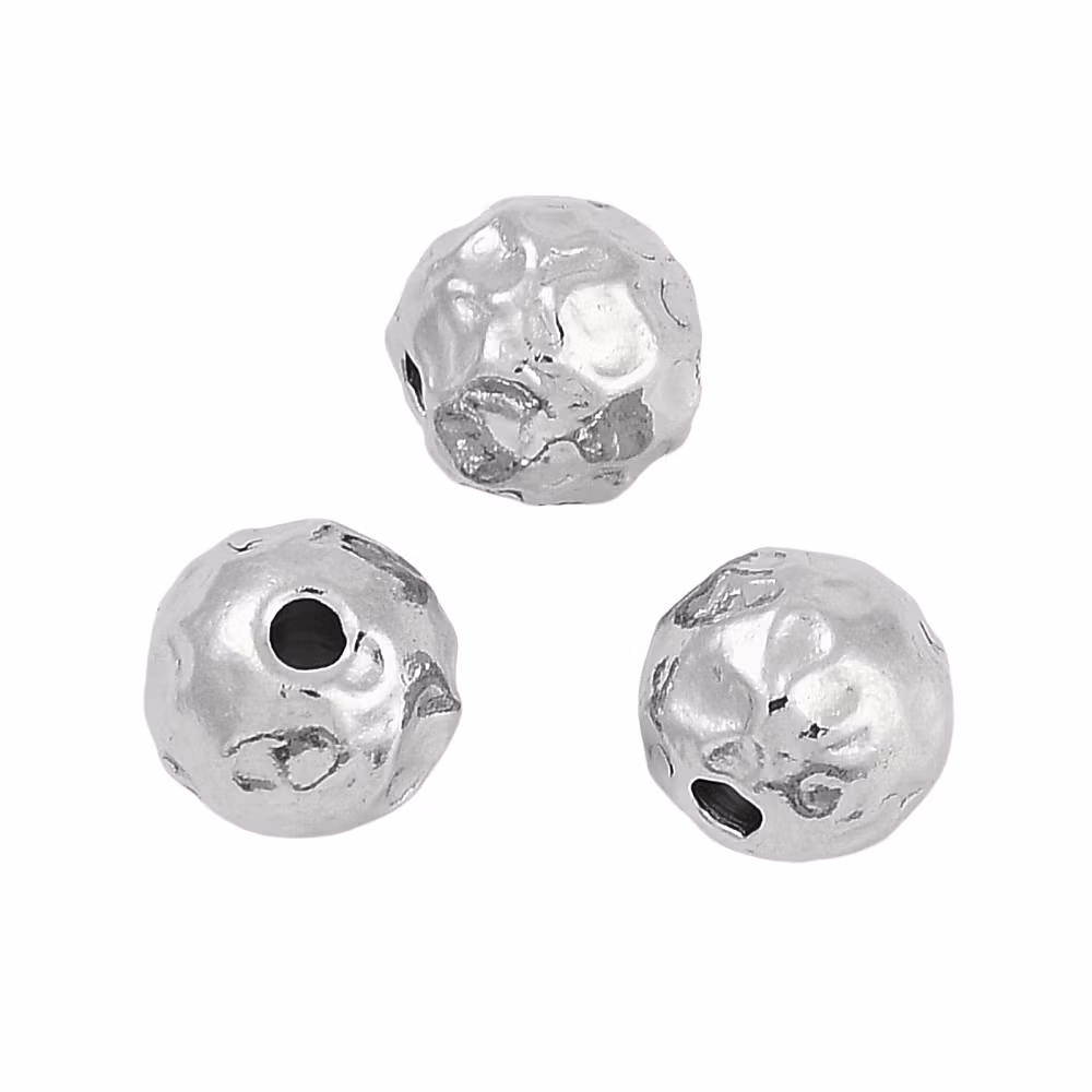 Kirurgiskt stål hamrad pärla 6 mm, 1 st