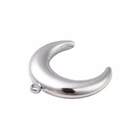 Rostfritt stål hänge crescent moon med PVD, 1 st