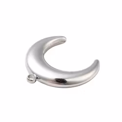 Rostfritt stål hänge crescent moon med PVD, 1 st
