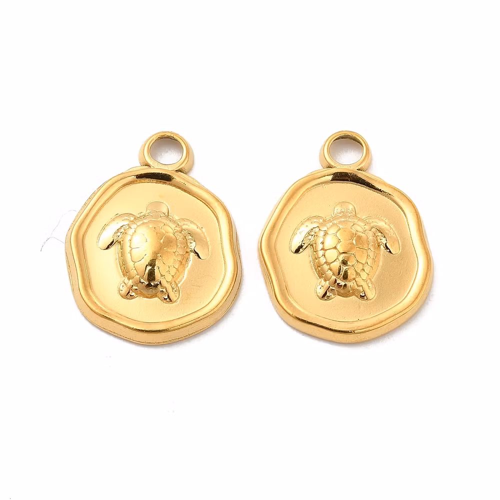 Rostfritt stål rund sköldpadda, 1 st