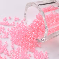 Seed beads 2 mm rosa, ca 20 g