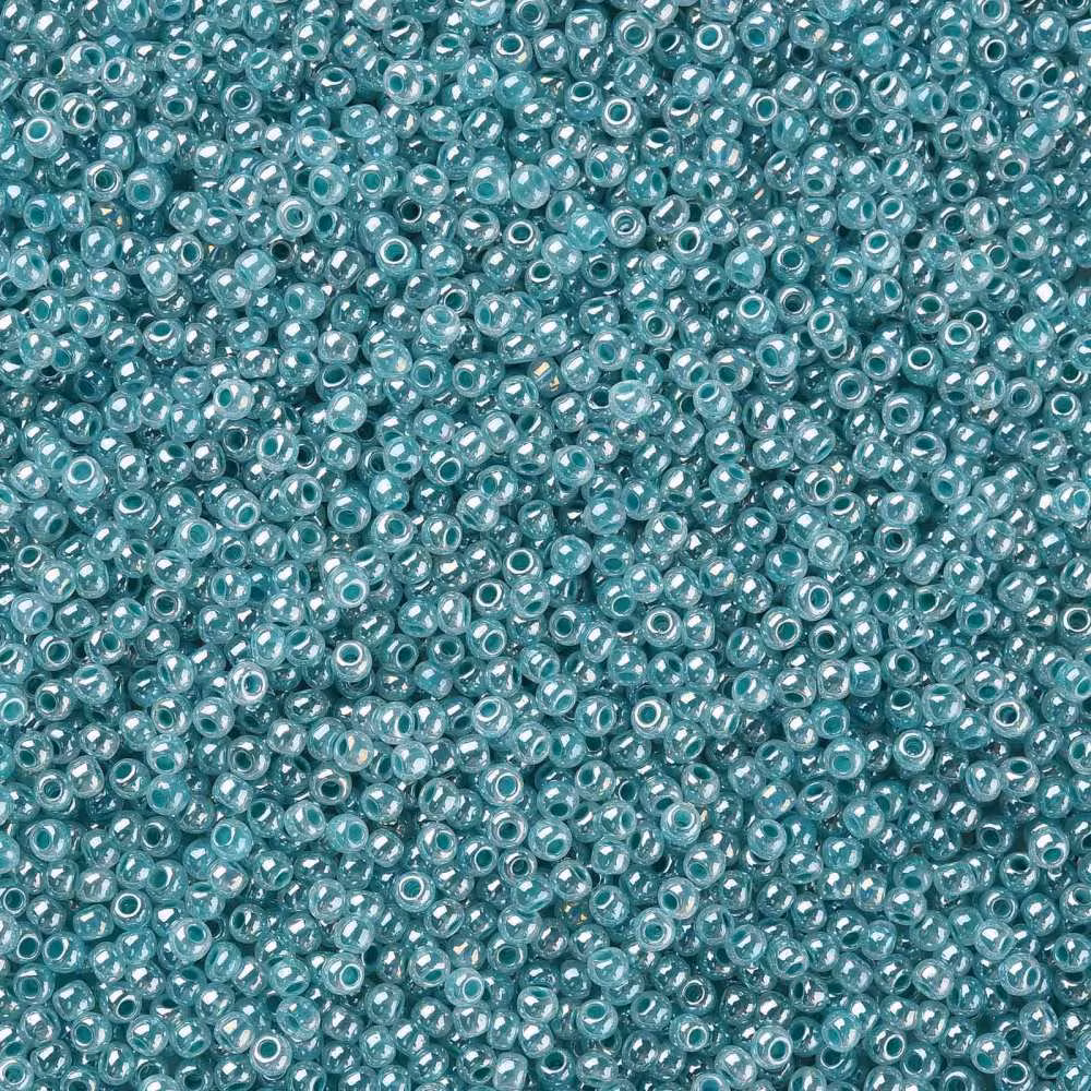 Seed beads 2 mm mörk turkos, ca 20 g