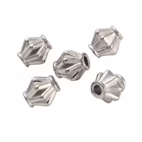 Rostfritt stål pärlor koner, 10 st