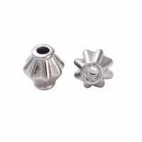 Rostfritt stål pärlor koner, 10 st