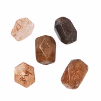 Rutilerad kvarts facetterad bumling, 1 st