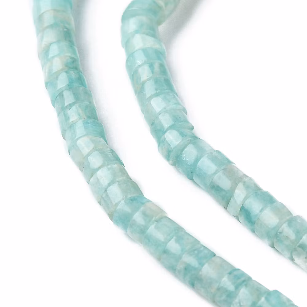 Amazonite rondeller 4x2 mm, 1 sträng