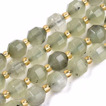 Prehnit starcut 8x7 mm, 1 sträng