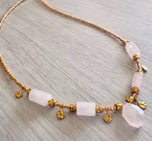 Rosenkvarts liten cylinder, 1 st