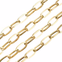 Guldfärgat rostfritt stål kedja 12 mm, 1 m