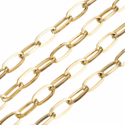 Guldfärgat rostfritt stål kedja 12 mm, 1 m